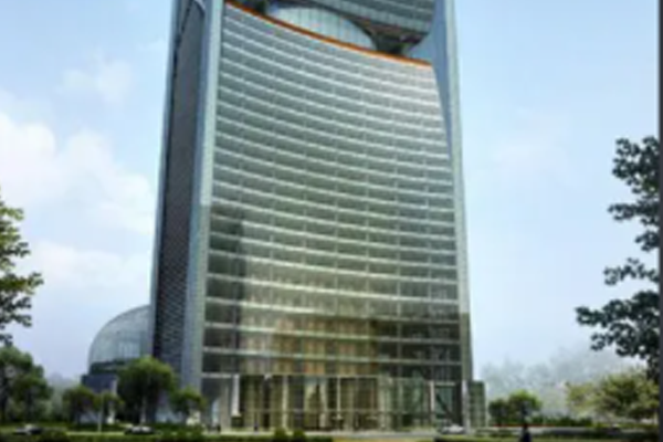 វាំងននជញ្ជាំងនៃអគារ Pearl River City