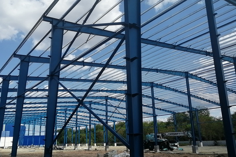 산업 창고 디자인 조립식 건물 큰 강철 구조물 창고